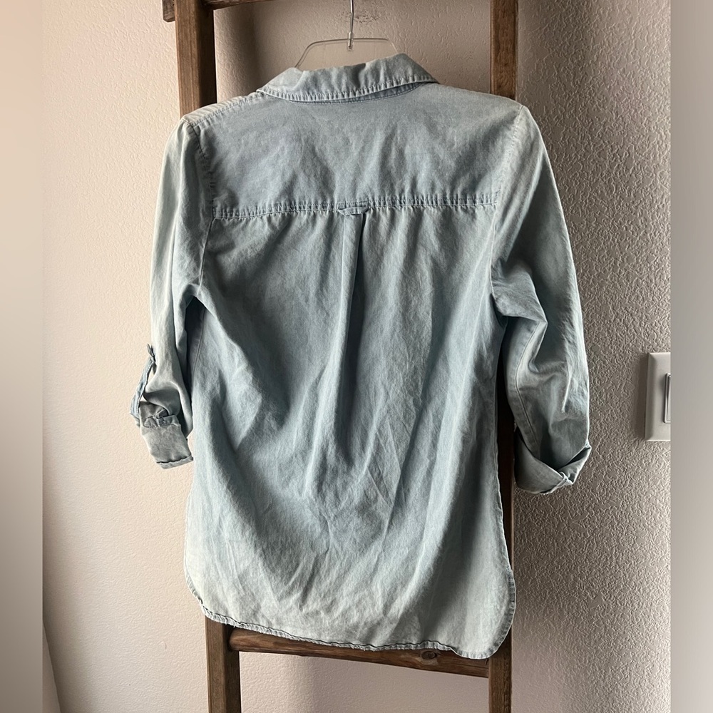 Charlotte Russe - denim shirt size M - Picture 2 of 6